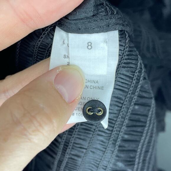 Ulla Johnson Aurele Mini Dress in Noir Black Size 8 - Picture 7 of 10